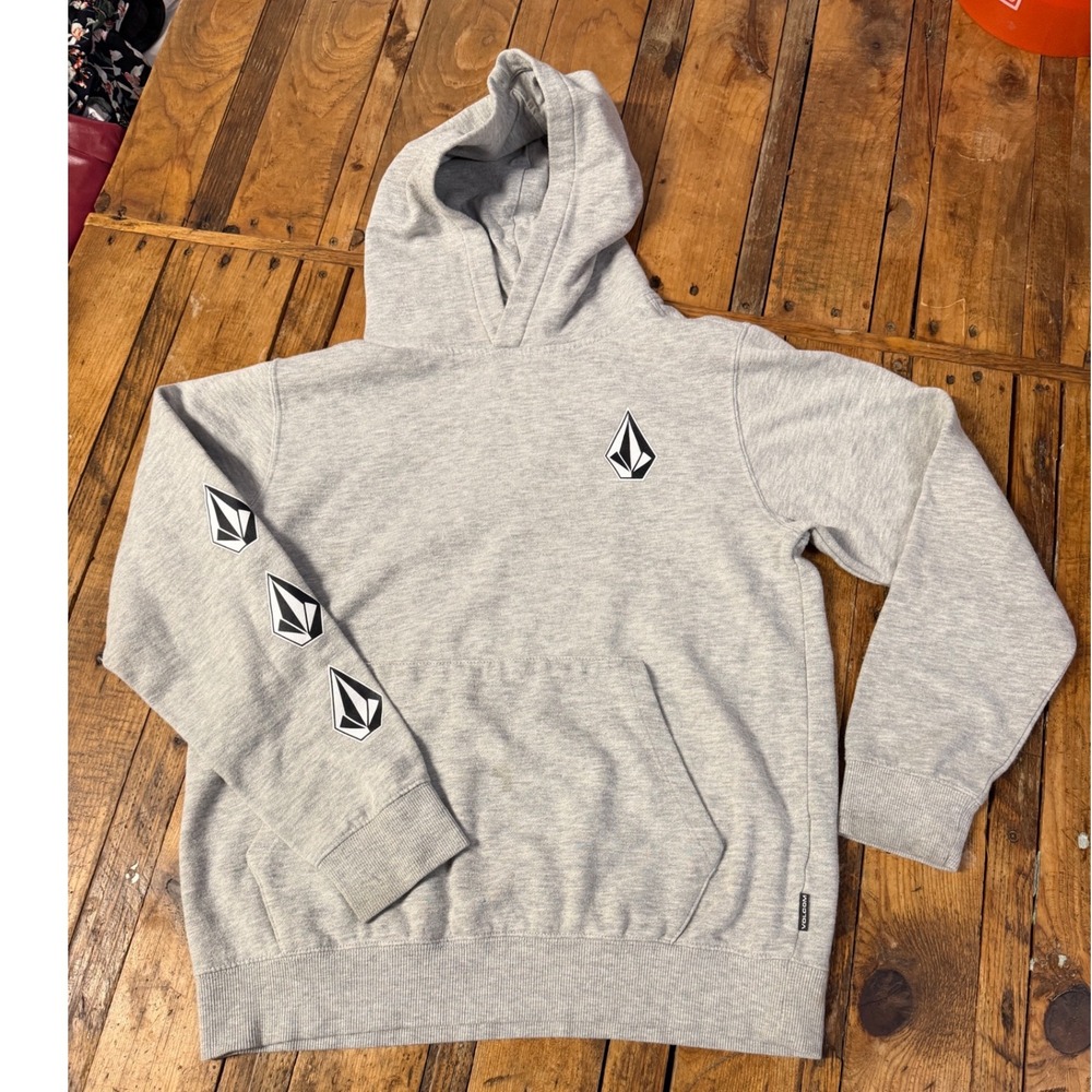 Volcom Youth XL Hoodie Skate Streetwear Skater Grunge Casual Y2K Edgy Cool